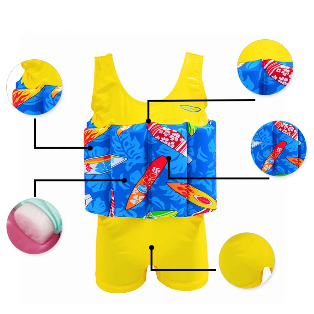 Girls Swimsuits Child Swimming Trunks Shorts Children's Swimwear Kids Buoyancy Swimsuit Baby Boys Girls Swim Vest