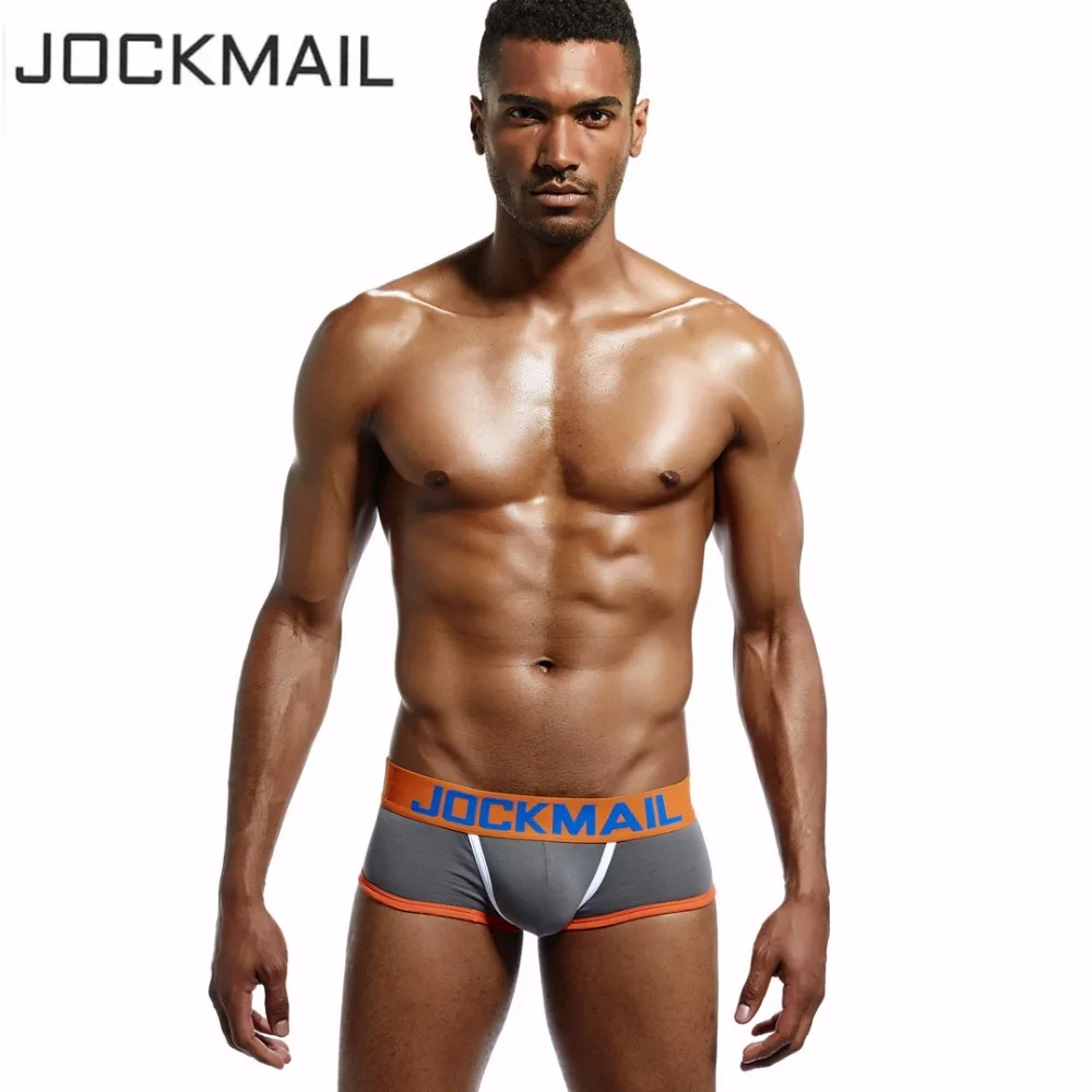 JOCKMAIL, фирменное Мужское нижнее белье с открытой спиной, бандаж, сексуальные трусики без нижней части, мужские боксеры, шорты, хлопок, открытая спина, Гей Нижнее белье