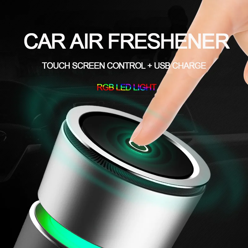 

Car Air Purifier Freshener Ionizer USB RGB LED Light For Home Electric Fresheners Car Flavoring Automobile Accessories Interior