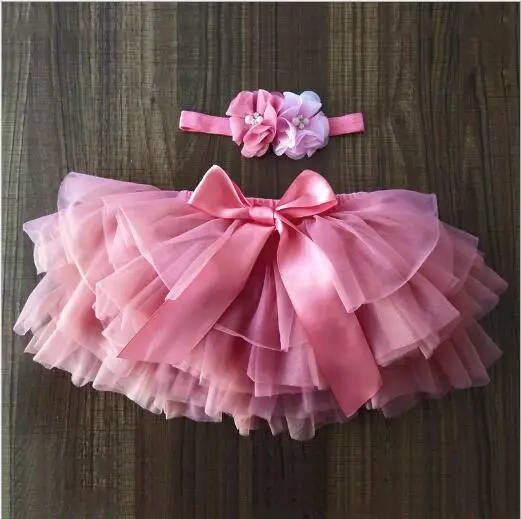Качественная юбка-пачка для детей от 0 до 36 месяцев штаны для малышей Модная Короткая юбка для девочек ясельного возраста сетчатая юбка принцессы для малышей Одежда для детей - Цвет: Watermelon