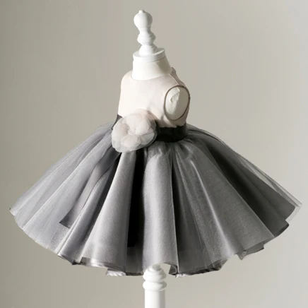 

2018 winter kids girls princess floral tutu dresses teen girl prom voile formal fancy dress kid wedding party peagant mini dress