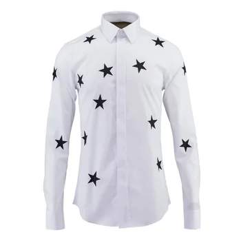 

Summer New Trendsetter Creative Models Trend high quality Men fashion casual spring men's shirt long sleeve plus size M-4XL