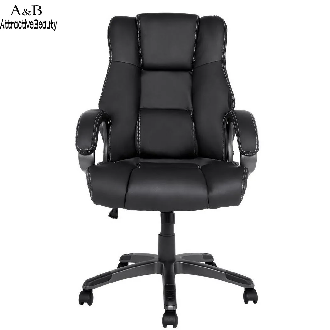 

Homdox Boss Swivel Chairs Ergonomic PU Leather High Back Office Chair with Armrests N40*