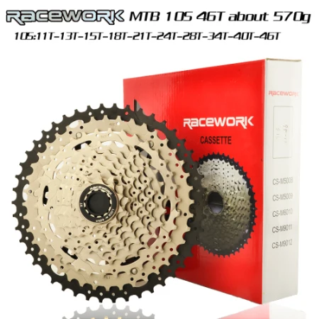 RACEWORK MTB дорожный 11s 12s Geschwindigkeit 42t46t50t Freilauf Breite Verhaltnis горный велосипед Fahrrad Schwungrad - Цвет: MTB Silver 10S 46T