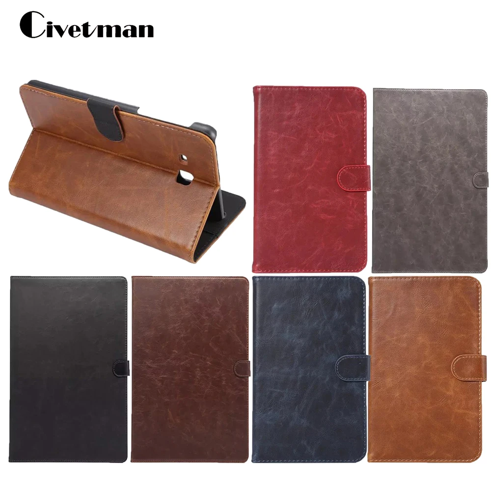 

Business Crazy Horse pattern PU Leather Flip Cover For Samsung Galaxy Tab A 7.0 SM-T280 SM-T285 Case For Samsung T280