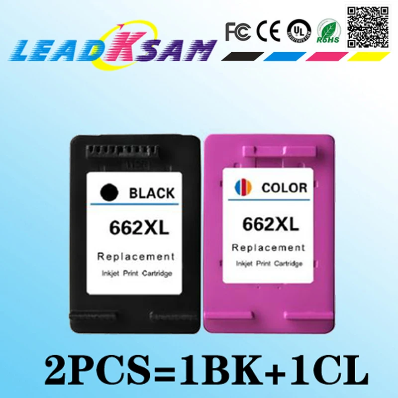 

replace for hp662 Compatible Ink Cartridges For HP 662 HP662XL Deskjet 1015 1515 2515 2545 2645 3545 Printer