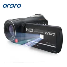 ORDRO Full HD 1080P 18X цифровая камера 3," с сенсорным экраном Цифровая видеокамера с разрешением 24 МП с сенсорным экраном и дистанционным управлением