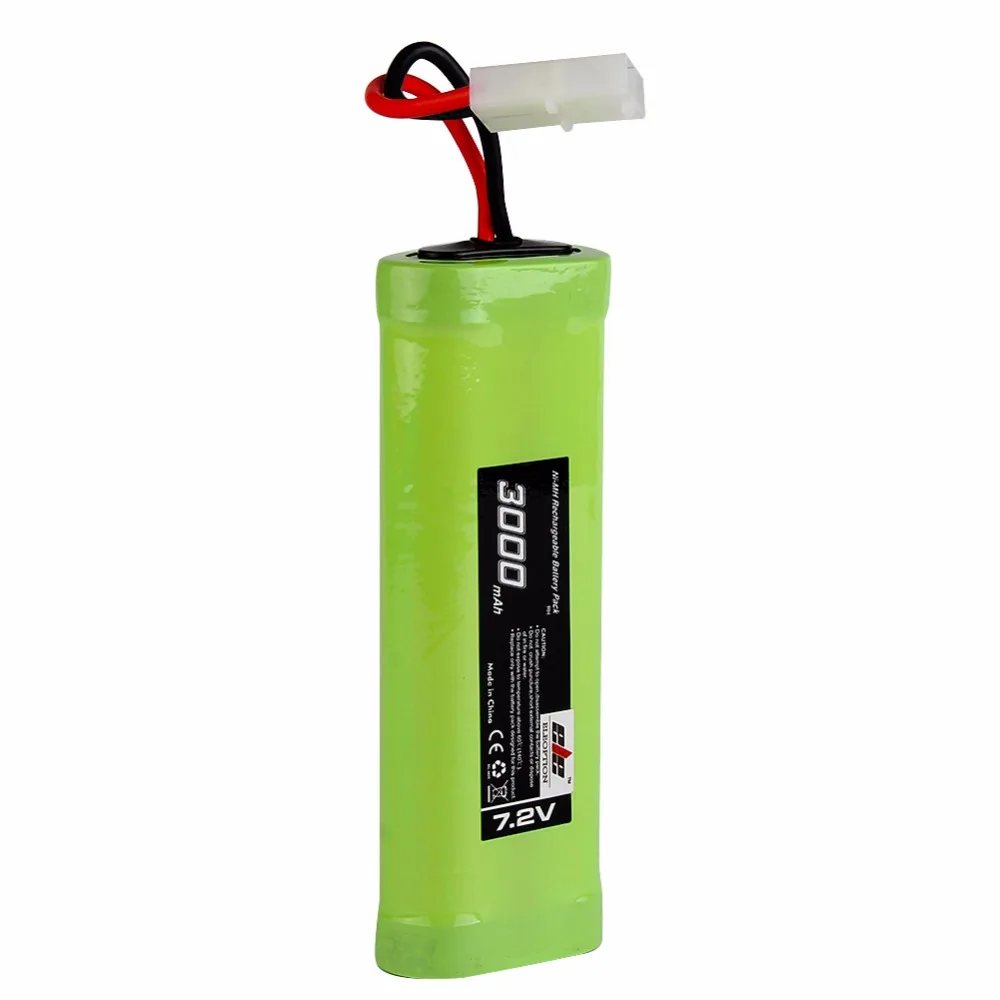 2x Eleoption 7,2 V 3000 mAh плоские Ni-MH высокие аккумуляторные батареи с разъемами Tamiya для RC автомобилей