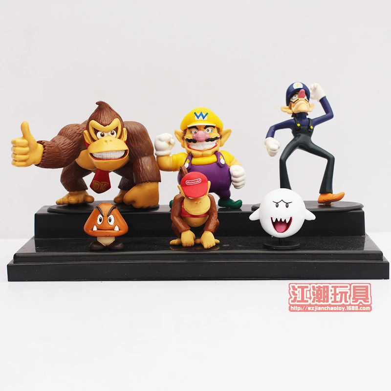 6ピース ロットスーパーマリオbros世代ミニフィギュアドンキーコングアニメ漫画コレクション子供pvcフィギュアモデルおもちゃ Model Toy Super Mario Brosmario Bros Aliexpress