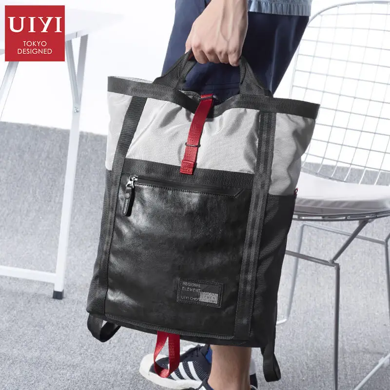

UIYI New Design Male Customed Polyester Backpacks 15'Laptop Bag Multifunctional Anti theft Backpack Travel School Bags for Teen