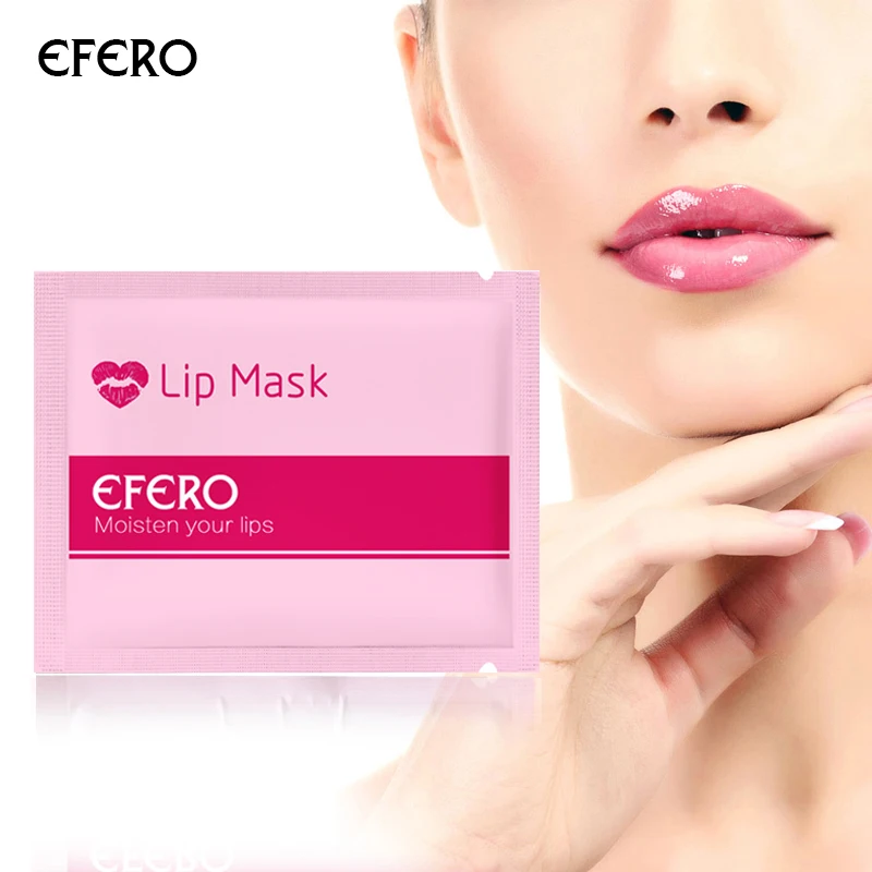 

EFERO Lip Mask Anti Wrinkle Patch Scrub Lip Exfoliating Collagen Crystal Moisturizing Essentials Lip Care Plumper Enhancer 10Pcs