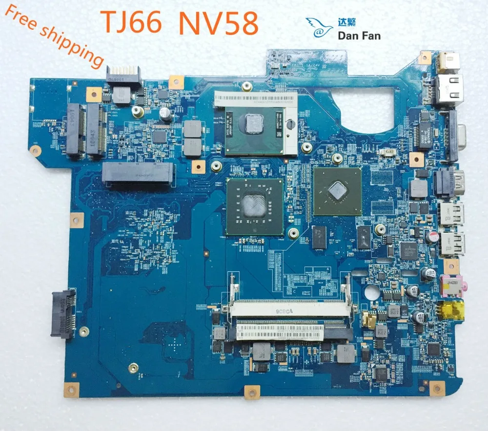Материнская плата для ноутбука MBBFF01001 материнская Packard bell Gateway NV58 TJ66 100%