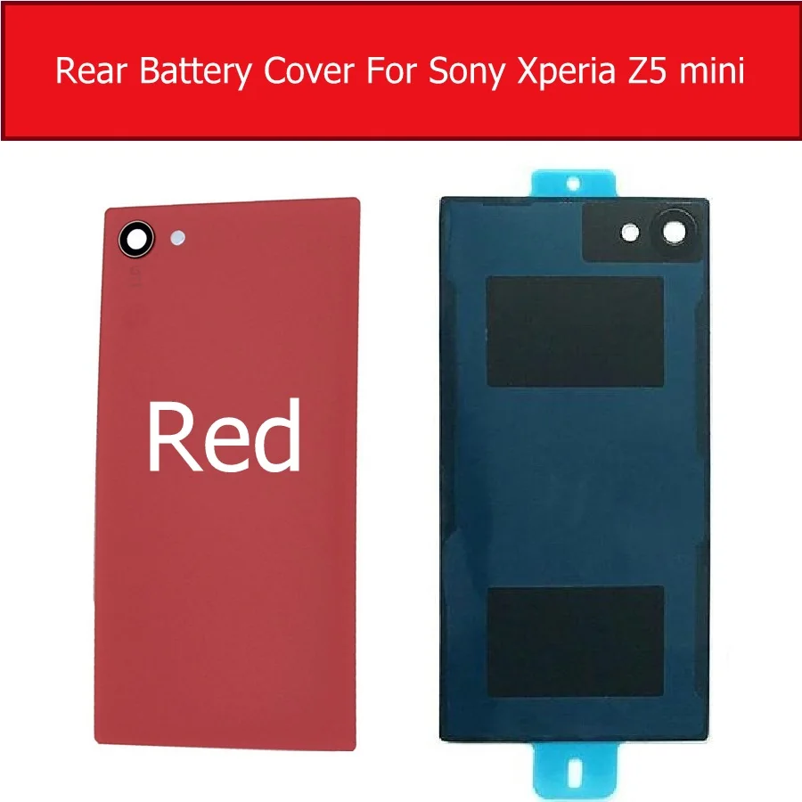 Задняя крышка батарейного отсека стеклянная крышка для sony Xperia Z5 Compact/Z5 mini/J5 Compact E5823 E5803 Задняя стеклянная крышка чехол+ 1х пленка