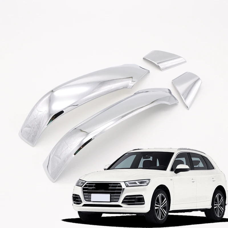 Для Audi Q5 внешняя сторона двери зеркало заднего вида узкая Накладка для отделки украшения ABS Хромовая 4 шт. автомобиль-Средства для укладки волос