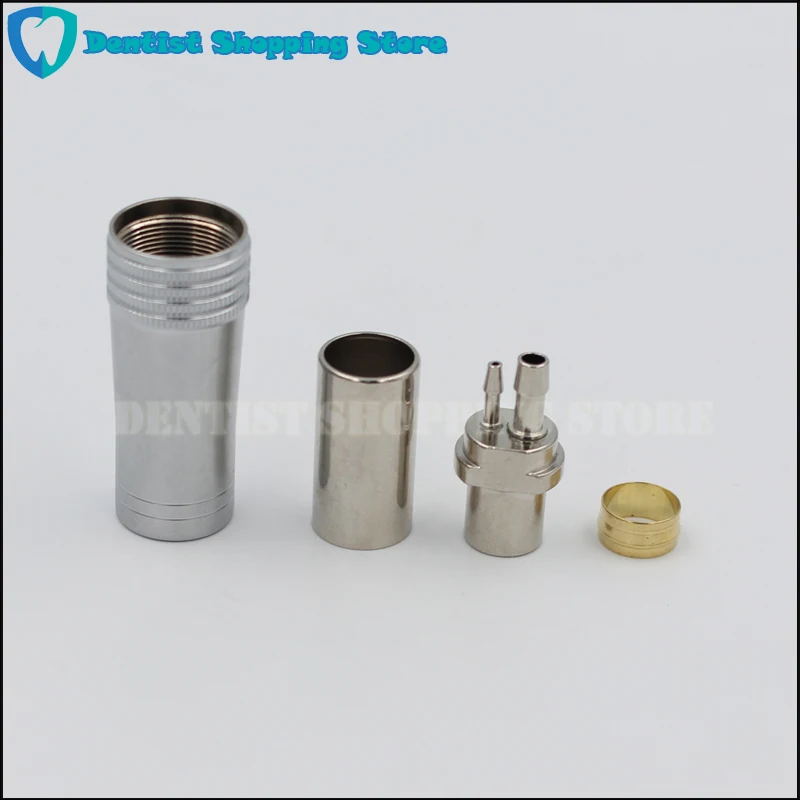 

Dental High and Low Speed Handpiece Turbina Connector Coupler 2 Holes Tubing Connection