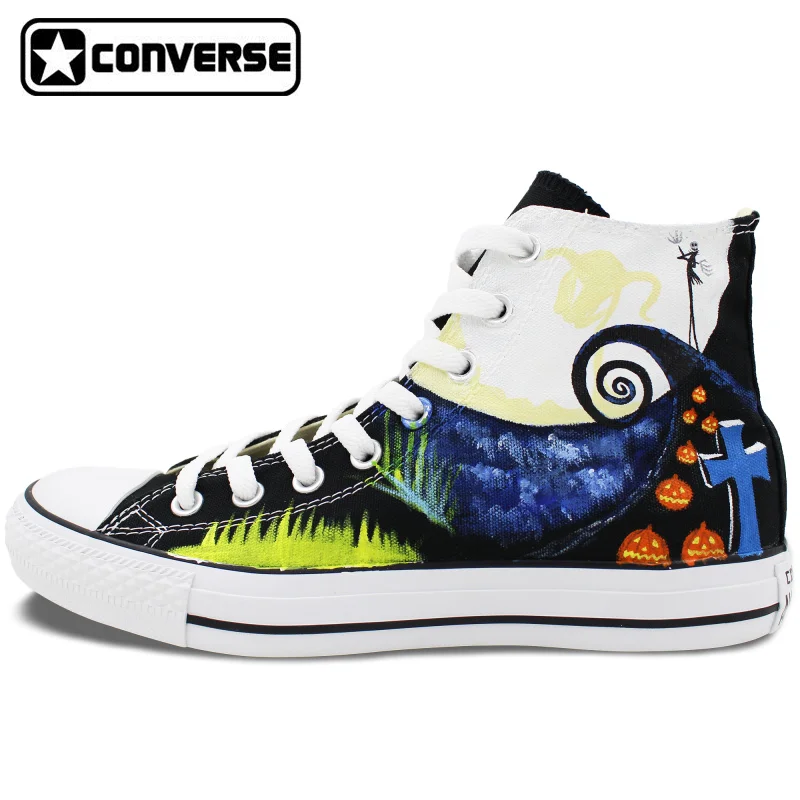 Prix pour Le Cauchemar Avant Noël Conception Personnalisée Converse All Star Peint À La Main Chaussures Hommes Femmes Sneakers de Meilleurs Cadeaux Prix pour Le Cauchemar Avant Noël Conception Personnalisée Converse All Star Peint À La Main Chaussures Hommes Femmes Sneakers de Meilleurs Cadeaux