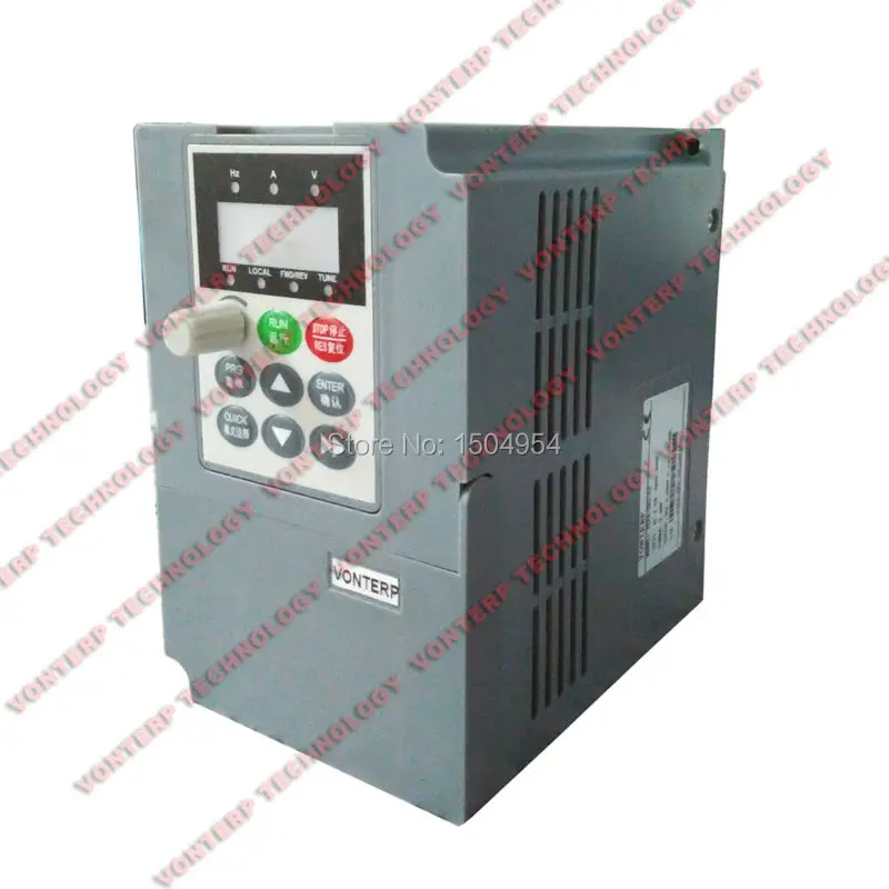 SHENZHEN VONTERP-VARIABLE FREQUENCY DRIVE  0.75kw 1 phase 220v input and 220v 3 phase output