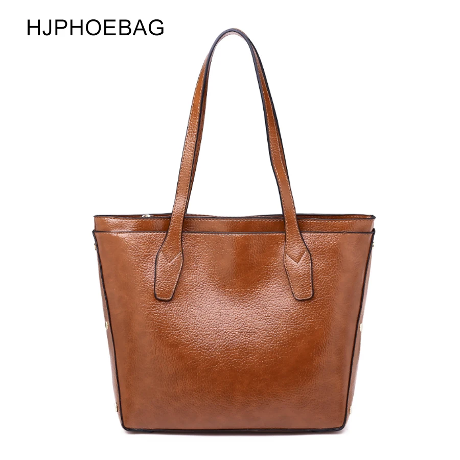 

HJPHOEBAG Fashion PU female bag high quality casual handbags Spanish brand shoulder bag ladies large capacity handbag YC129