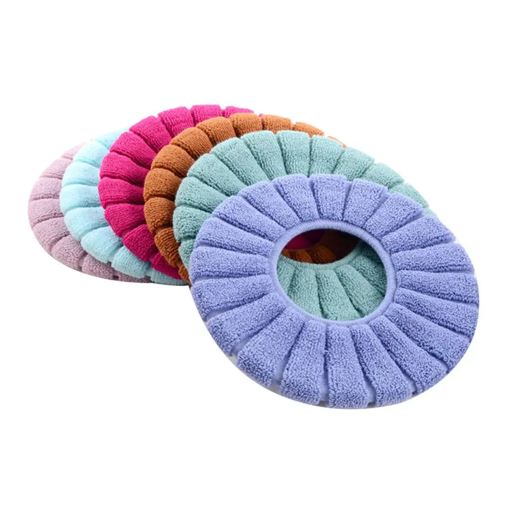 Моющийся унитаз Стандартный тыквенный узор мягкая подушка для унитаза ванная комната сиденье для унитаза случайный цвет