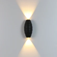 Светильник для крыльца, садовый настенный светильник IP65, водонепроницаемый наружный светодиодный настенный светильник для помещений, декоративный светильник, светильник, алюминиевый AC90-260V