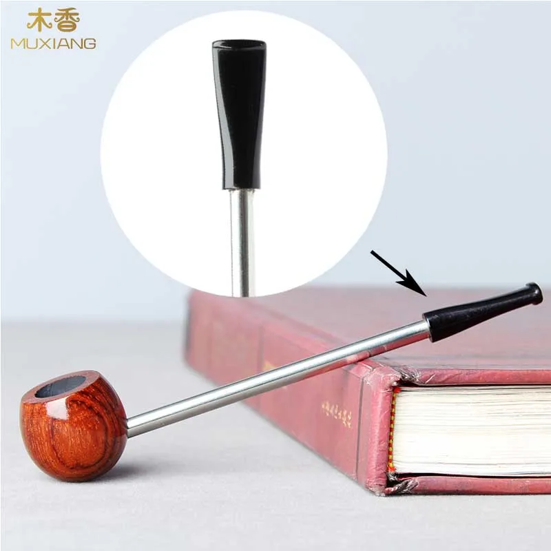 zt2 MUXIANG Long Straight Shank Popeye Type Rosewood Mini Tobacco Pipe Cigarettes Pipe Portable Beginner Smoking Pipe China