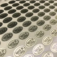 "Сделано в Китае" наклейка 9x13 мм/Бумага наклейки/прозрачного ПВХ наклейка печати 2700 шт. много