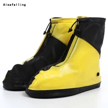 Aleafalling чехол для велосипедной обуви водонепроницаемые ветрозащитные Лоскутные непромокаемые ботинки ботильоны Чехлы для обуви многократного применения мужские и женские нескользящие