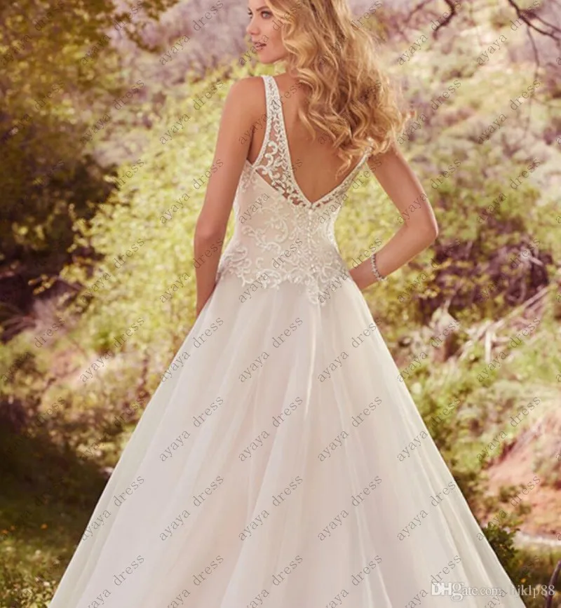 conew_new-lace-applique-wedding-dresses-beaded-illusion-straps-v-neckline-and-v-back-bridal-ball-gowns-a-liune-wedding-dress