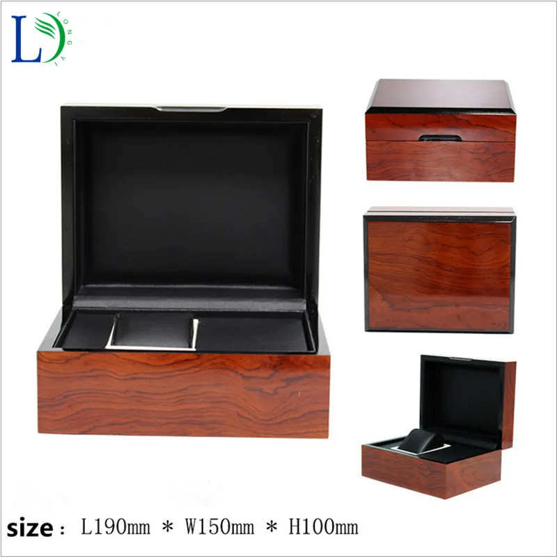 Брендовый Роскошный чехол для часов лаковая коробка пианино с зернистой