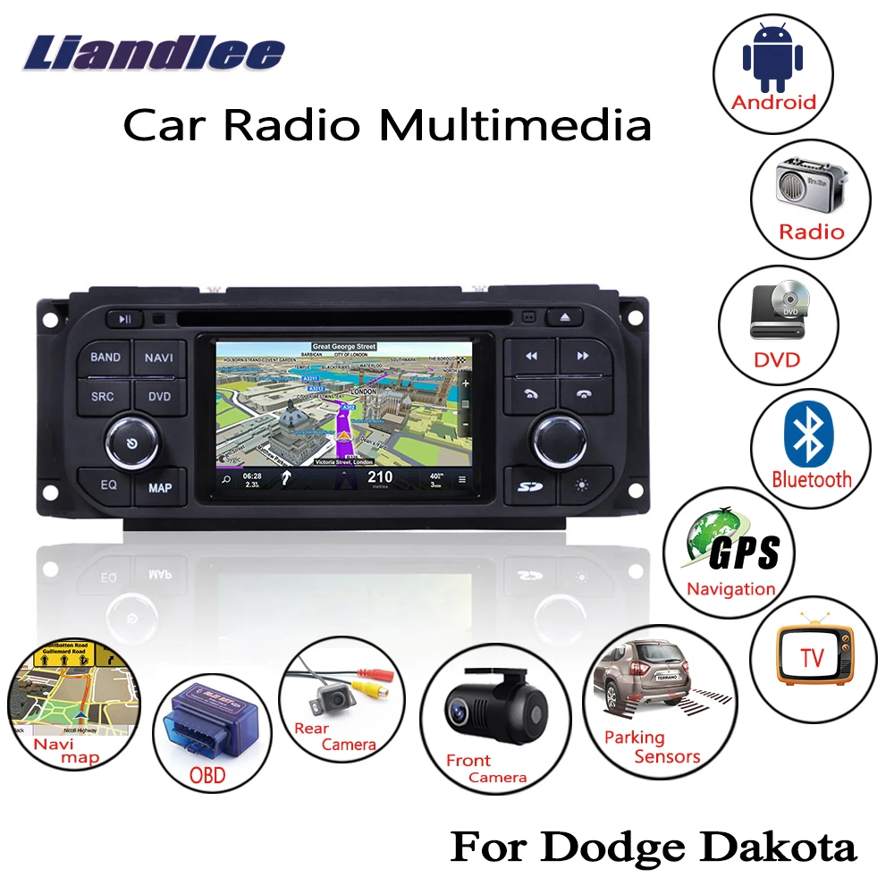 Liandlee For Dodge Dakota 2001~2004 Android Car Radio CD DVD Player GPS Navi Navigation Maps Camera OBD TV Screen Multimedia1