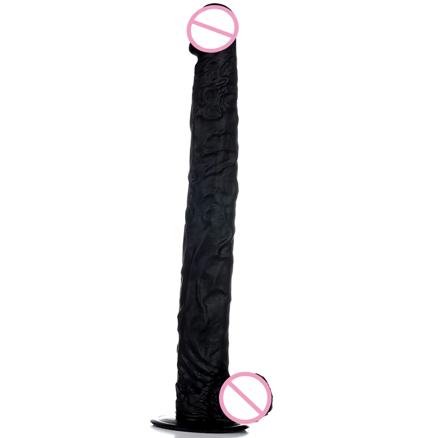 39cm Super Long Realistic Dildo With Suction Cup Artificial Penis Dick Big Black Dildos For Women Adult Sex Toys Woman |