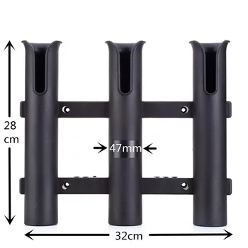 

Marine Boat Yacht Kayak Fishing Vertical 3 Link Rod Holder Organiser Pole Tube Mount Bracket Socket Rack Lure Pliers Storage