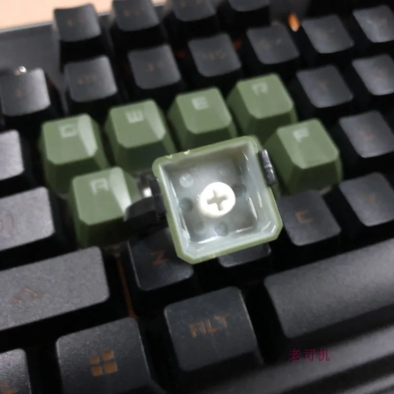 8 клавиш/набор ABS QWERASDF колпачки для ключей механическая клавиатура противоскользящая подсветка колпачки для ключей с бесплатной клавишей Съемник