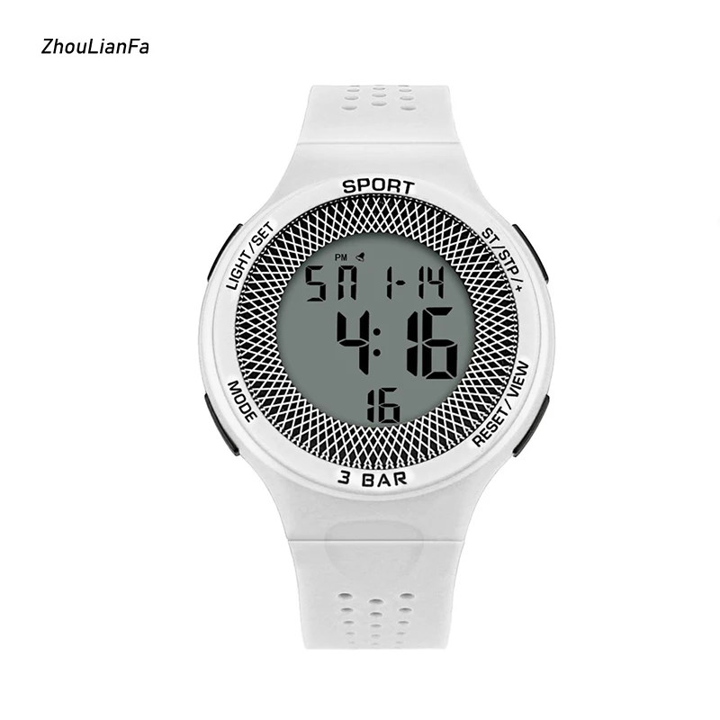 

2019 New 6 colors Men Waterproof 3Bar Digital Watch military Clock Fashion Casual Practical Outdoor Electronic Watch For Men