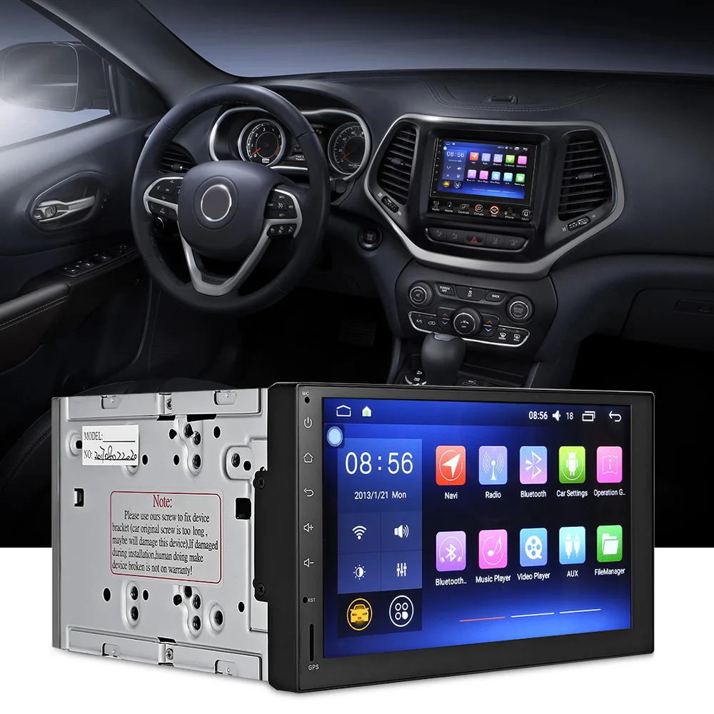 

J - 3862N Universal Android 6.0.1 Quad-core 7-inch GPS WiFi DVR Car DVD Player