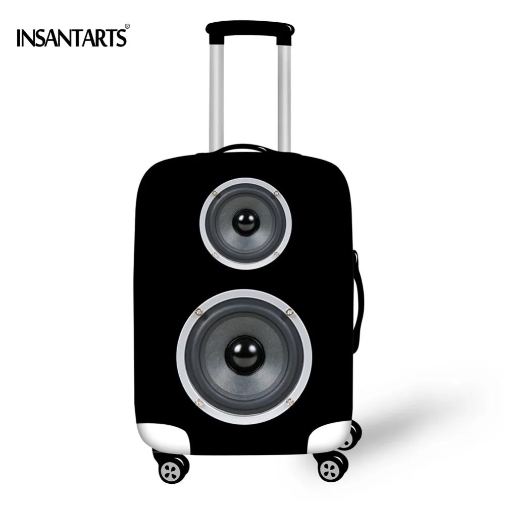 

INSTANTARTS New Brand Suitcase Cover For 18"-30" Case Fashion Speaker Printed Travel Luggage Protective Cover Dust Rain Suitcase