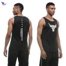 Мужские быстросохнущие майка для бега Топы эластичные дышащие без рукавов Футболка для джоггинга Спортивная одежда для зала, фитнеса, топ на бретелях одежда с рисунком