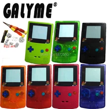 Galyme красочные кнопки Обложка Replair игровой корпус чехол для GameboyColor консоли Super Mary Bros Edition экран объектив мальчик подарок