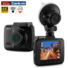 Conkim регистраторы Новатэк 96660 Wifi автомобиля Камера gps трекер 4 К Ultra HD 2880*2160 P Ночное видение Видеорегистраторы для автомобилей 150 градусов объектив H40