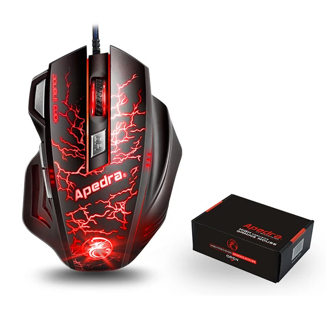 Cheap Universal Apedra A7 USB Optical Mouse 7 Button Programmable Computer Pc Wired Gaming Mice 3200DPI for Gamer Cheap Universal Apedra A7 USB Optical Mouse 7 Button Programmable Computer Pc Wired Gaming Mice 3200DPI for Gamer