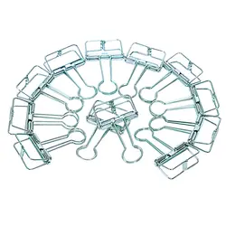 12 упаковок средних металлических проволочных зажимов, офисный поставщик Школьные Аксессуары, красочный полый органайзер для бумаг