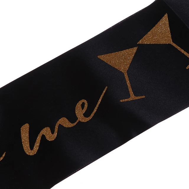 30 year old birthday Sash Happy 30th Birthday Party Decorations Supplies Sash for Women Gold Talk Thirty to Me Satin 4