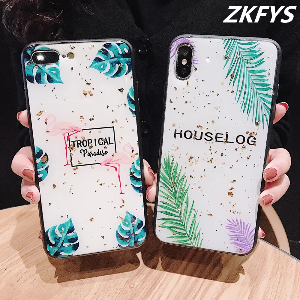 

ZKFYS Soft Silicone Glitter Case For iPhone 8 7 6 6s Plus Bling Glitter Phone Case For iPhone X XS MAX XR Shockproof Phone Cover