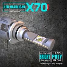Турбо вентилятор все в одном бледный и разъем eneygy 12 V X70 60 Вт 7800LM каждый шарик hb3 Светодиодные лампы 6000 k изменить HID автомобильные лампы для фар