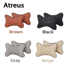 Atreus 2 шт. автомобильные аксессуары защитить подголовник шеи Подушка для BMW e46 e39 e36 Audi a4 b6 a3 a6 renault duster Lada granta