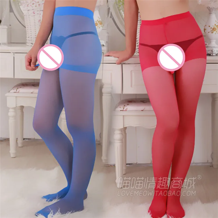 New Men pantyhose stockings sexy lingerie men's ultra elastic Core-spun Yarn pantyhose With Penis Sheath