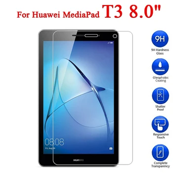 

50pcs/lot 0.3mm Thin 9H Hardness Anti-Scratch Tempered Glass Screen Protector For Huawei MediaPad T3 8.0 KOB-L09 W09