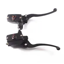 7/" 22 мм черный череп гидравлический руль тормозной клатч главный цилиндр рычаги мотоцикл спортивный велосипед Крузер, Боббер