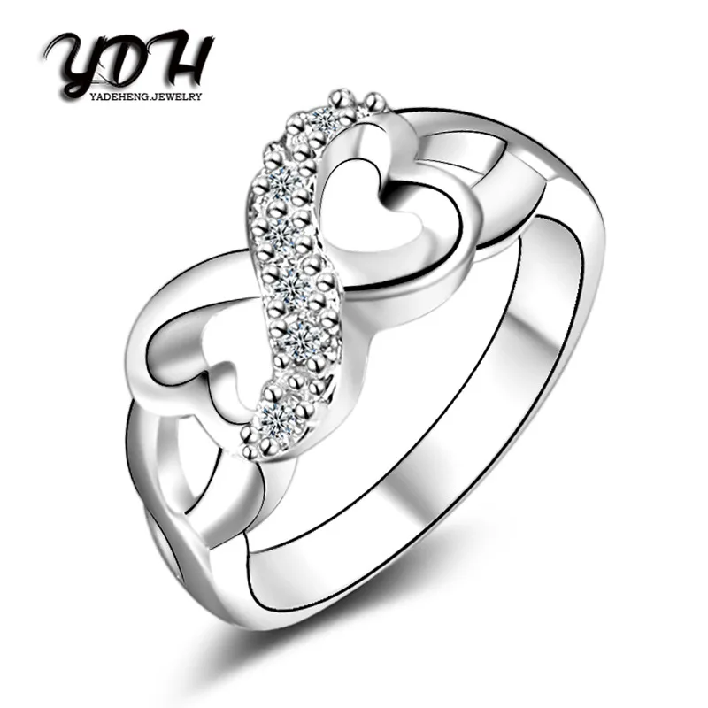KAMEIER European Bright and charming pure figures rings for women Creative bow shape as party lovely gift | Украшения и