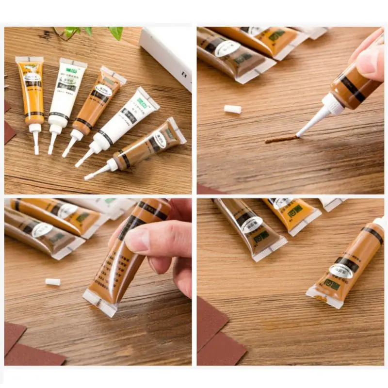 Furniture Scratch Fast Remover Solid Wood Furniture Refinishing Paste Repair Paint Floor Colors Paste Repair Pen  Paint Refills